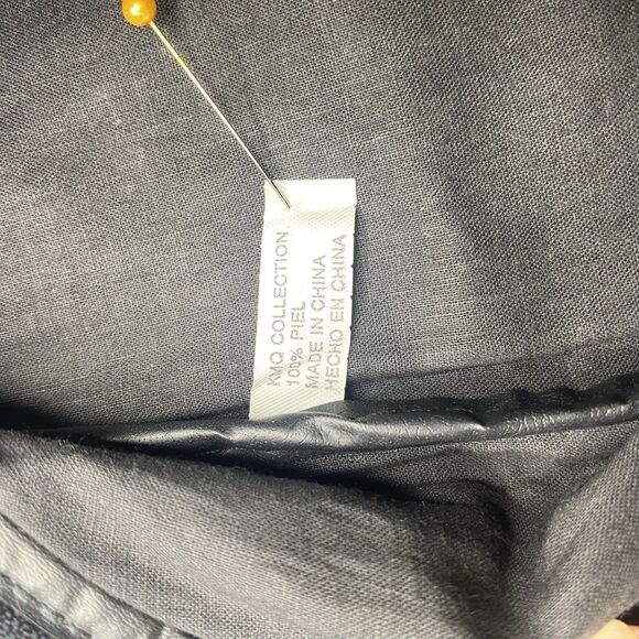 KMQ Vtg 80s Leather Fanny Pack 4 Pockets Patchwork Colorblock Colorful Bright - Picture 9 of 14